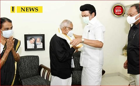 திமுகவின் போர்வாளுக்கு 90வது பிறந்தநாள்...நேரில் வாழ்த்து சொன்ன முதலமைச்சர்!