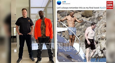 எங்கே இப்ப கூவு... நீ தான் தைரியமான ஆளாச்சே கூவுடா... - கன்யே-வை வாயடைத்த எலான்...