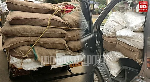 தொடரும் குட்கா பறிமுதல்கள்... தடைசெய்யப்பட்ட 1500 கிலோ குட்கா புகையிலை பறிமுதல்...