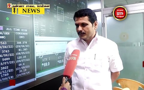 #EXCLUSIVE | ”இன்று மதியத்திற்குள் மின்சாரம் சீராகும்...” அமைச்சர் செந்தில் பாலாஜி