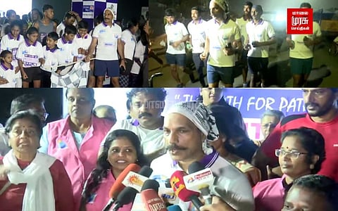 மாற்றுத்திறனாளிகளையும் உள்ளடக்கிய சமூகத்தை ஏற்படுத்த மாரத்தான் போட்டி...! டிஜிபி பங்கேற்பு...!