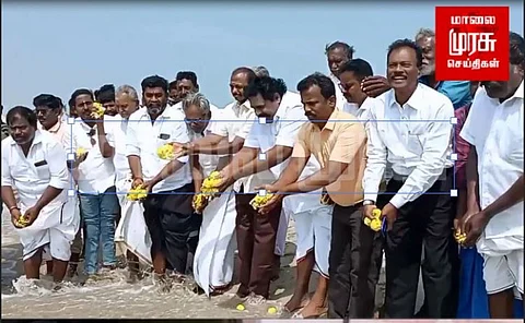 தனுஷ்கோடியில் 58 ஆம் ஆண்டு புஷ்பாஞ்சலி நிகழ்ச்சி
