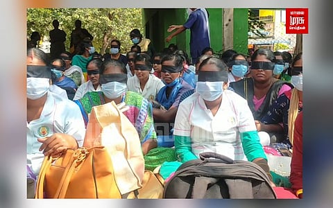 3வது நாளாக தொடர்ந்த சேவிலியர்களின் காத்திருப்பு போராட்டம்...