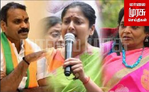 அண்ணாமலை திமுக பிரமுகர்களுடன் சேர்த்து பேசினார், நான் போனது இரண்டு பாஜக நிர்வாகிகளோடு - காயத்ரி பேட்டி