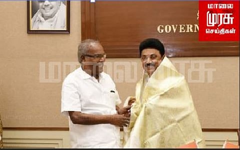 முதலமைச்சரை நேரில் சந்தித்து மார்க்சிஸ்ட் மாநில செயலாளர் கே.பாலகிருஷ்ணன்   வாழ்த்து.