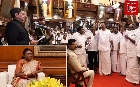 ஆளுநர் சர்ச்சை: குடியரசு தலைவரிடம் மனு வழங்கிய அரசு பிரதிநிதிகள்...!
