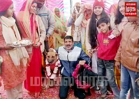 மேள தாளத்துடன் ஒரு ஊரே சேர்ந்து நடத்திய விநோத திருமணம்...