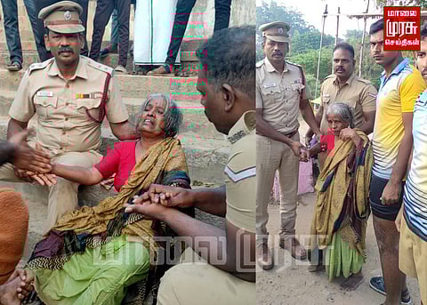 ஆற்றில் தத்தளித்த மூதாட்டியை பத்திரமாக மீட்ட தீயணைப்புத்துறை...