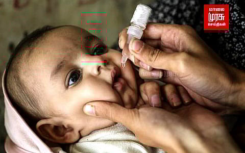கடும் பனியிலும் போலியோ சொட்டு மருந்து.... குவியும் பாராட்டுகள்.....