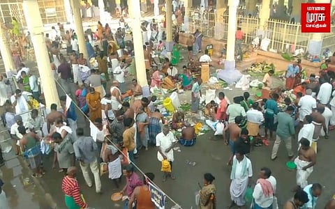 தை அமாவாசை...கோயில்களில் அலைமோதிய மக்கள் கூட்டம்...புனித நீராடி வழிபாடு!