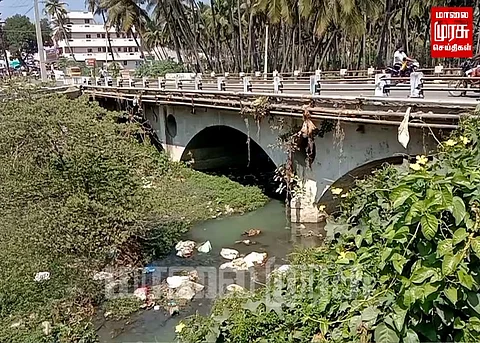 ஆற்றில் கழிவுநீர் கலப்பதால் விவசாயம் பாதிப்பு...