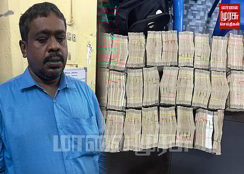 ரூ.70 லட்சம் ஹவாலா பணம் பறிமுதல் செய்த பி1 - கடற்கரை போலீசார்...
