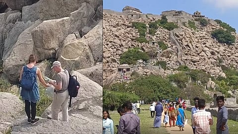 பிளாஸ்டிக் குப்பைகளை சேகரித்த வெளிநாட்டு தம்பதியினர்..!