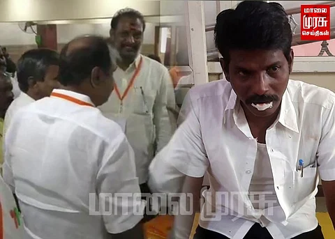 பாஜக மண்டல தலைவர் மீது தாக்குதல் ... செயற்குழு கூட்டத்தில் நடந்த பரபரப்பு...