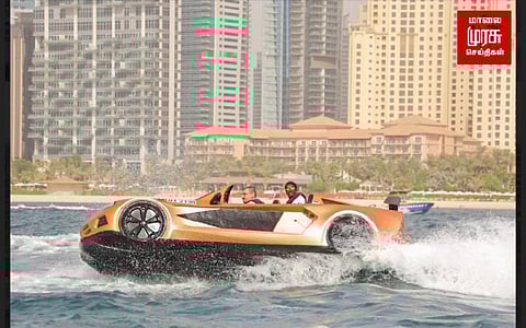 தண்ணீரில் செல்லும் கார்.... வாங்க பயணிக்கலாம்!!!