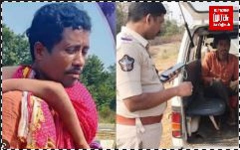 இறந்த மனைவியே அந்திராவிலிருந்து ஒடிசாவுக்கு தோளில் சுமந்து சென்ற காதல் கணவன்