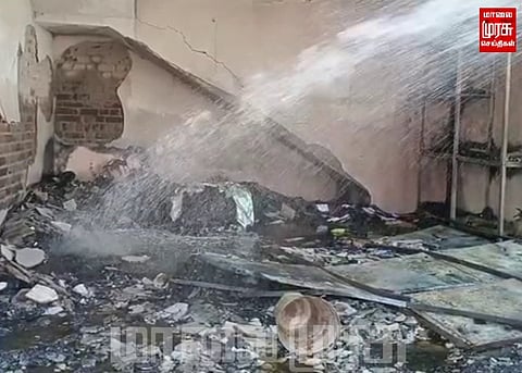 பட்டாசு கடையில் தீ விபத்தில் தந்தை மகன் பலி...