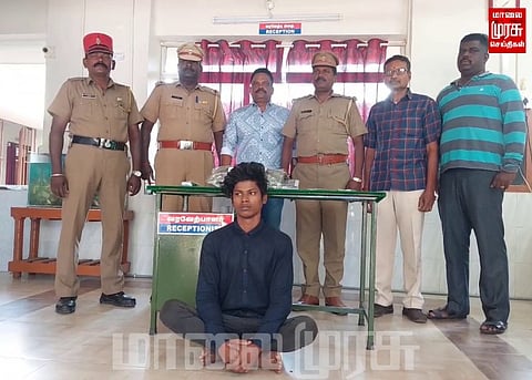 கஞ்சா விற்பனை செய்த இளைஞா் சிறையிலடைப்பு...