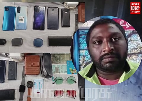 ரயில் பயணிகளிடம் கைவரிசை காட்டியவர் கைது...