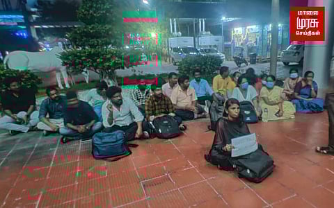 ஆவின் பணிநீக்கம் செய்யப்பட்ட ஊழியர்கள்... அலுவலகத்தில் உள்ளிருப்பு போராட்டம்!!!