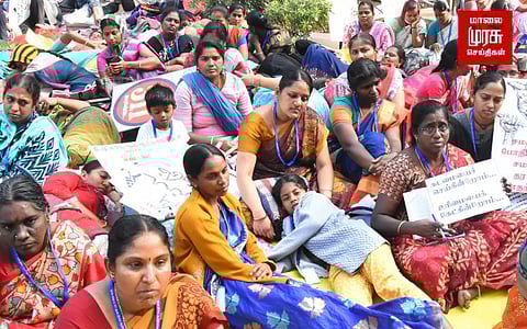 உண்ணாவிரதத்தில் ஈடுபட்ட தமிழ்நாடு ஆசிரியர்கள்... எதற்காக?!!