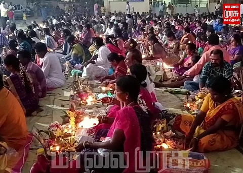 500க்கும் மேற்பட்ட தம்பதிகள் பங்கேற்ற விசேஷ பூஜை...