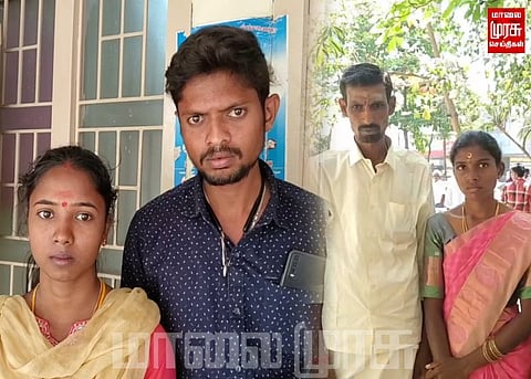 2 காதல் ஜோடிகள் காவல் நிலையத்தில் தஞ்சம்...