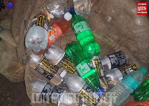 காலாவதியான குளிர்பானங்களை வீசிச்சென்ற மர்ம நபர்கள்...