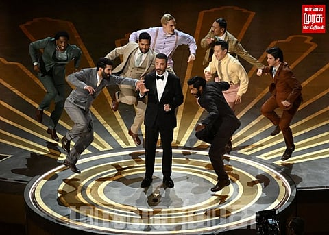 ‘நாட்டு நாட்டு’ ஸ்டைலில் வரவேற்கப்பட்ட ஆஸ்கார் தொகுப்பாளர்...