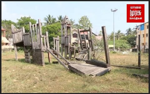 உடுமலையில் பயன்படுத்த முடியாத நிலையில் பூங்காக்கள் மாயமாகும் அவலம்