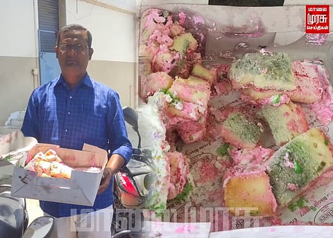 பிறந்தநாளுக்கு கெட்டுப் போன கேக்கை கொடுத்த கடைக்காரர்...
