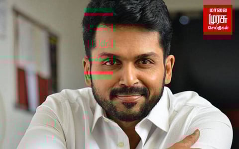 நன்றி தெரிவித்த நடிகர் கார்த்தி...!!