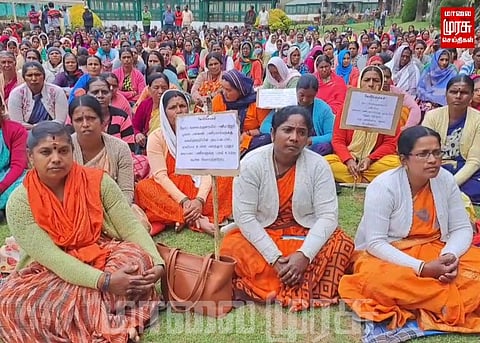 இரண்டாவது நாளாக தொடரும் போராட்டம்... போராட்டக் களமாக மாறிய சுற்றுலா தளம்...