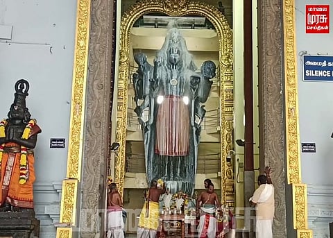 ராம நவமியை முன்னிட்டு 2000 லிட்டர் பால் அபிஷேகம்...