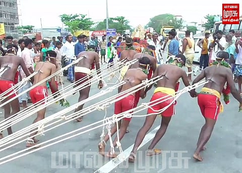 திரௌபதி அம்மன் கோவில் திருவிழாவில் ஏராளமானோர் பங்கேற்பு...