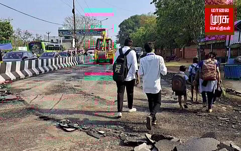 வீணாகி போன தார்சாலை...! பாழாய்போன மக்கள் பணம்...! ஒரே இரவில் அதிகாரிகள் காட்டிய மாயாஜாலம்...!!!