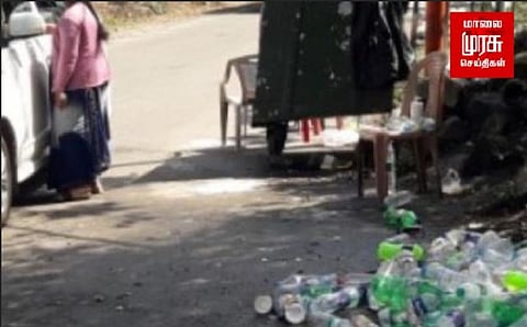 பழனி - கொடைக்கானல் செல்லும் வாகனங்களில் பிளாஸ்டிக் பாட்டில்களை வனத்துறையினர் பறிமுதல்
