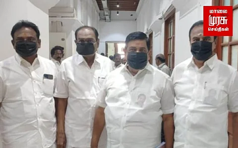 சட்டப் பேரவைக்கு கருப்பு முகக்கவசம் அணிந்து வந்த அதிமுகவினர்...! காரணம் என்ன..?