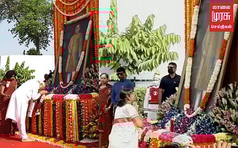 அம்பேத்கர் சிலைக்கு தலைவர்கள் மரியாதை...!!!