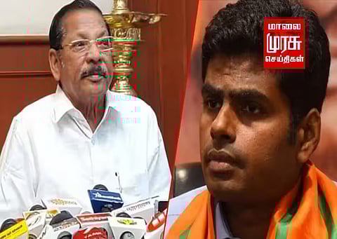 அண்ணாமலைக்கு திமுக திடீர் நோட்டிஸ்...! அவதூறு செய்ய முயற்சிக்கிறார்.... -ஆர். எஸ். பாரதி.