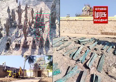 சீர்காழியில் பழமை வாய்ந்த ஐம்பொன் சிலைகள் கண்டெடுப்பு...!