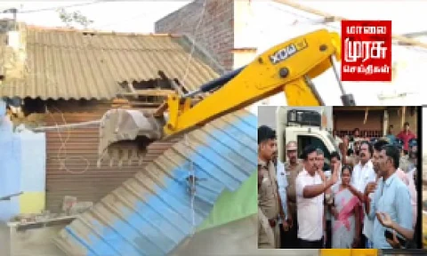 தூத்துக்குடியில் கடைகள் இடிப்பு...! வியாபாரிகள் போராட்டம்...!