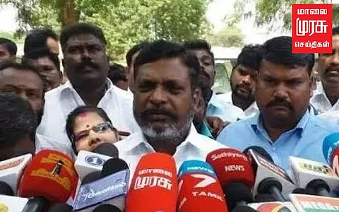 திமுக-காரர் போல பேசுரீங்க...! பத்திரிக்கையாளர் கேள்வி...! திருமா கோவம்...!!