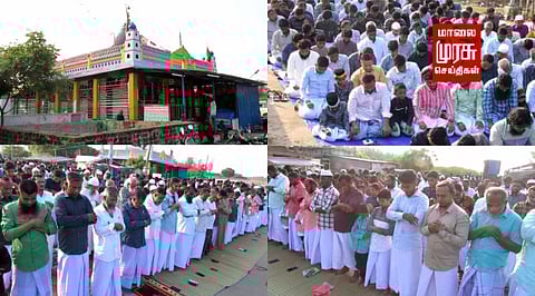 உலக அமைதி வேண்டியும், நாட்டுமக்கள் ஆரோக்கியத்துடன் வாழ வேண்டியும்....இஸ்லாமியர்கள் தொழுகை