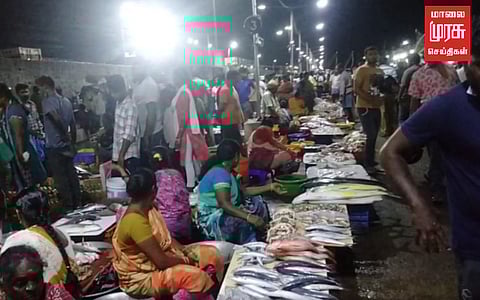 திருவிழா போல மாறிய காசிமேடு மீன் மார்க்கெட்...!!