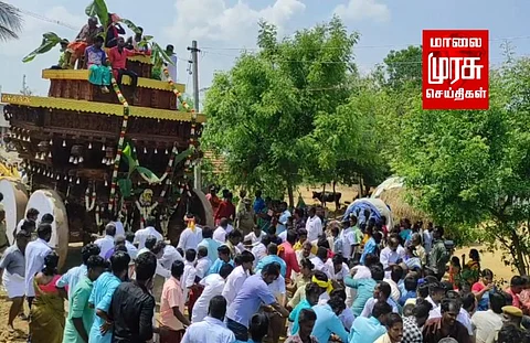 புதுக்கோட்டையில் சித்திரை திருவிழா....! வைர தேரோட்டம் கோலாகலம்....!