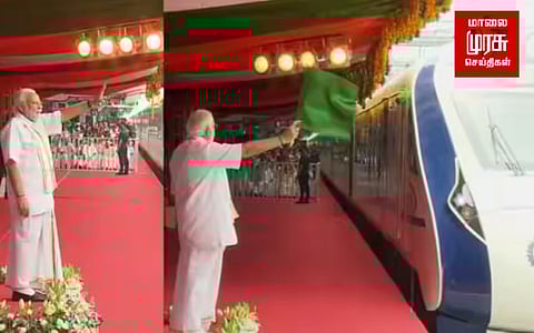 கேரள மாநிலத்தில் வந்தே பாரத் சேவையை தொடங்கி வைத்தார் பிரதமர் மோடி...!