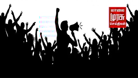 புதுச்சேரியில் மூடப்பட்டுள்ள கூட்டுறவு நூற்ப்பாலையை.... மீண்டும் திறக்ககோரி ஆலை தொழிலாளர்கள் போராட்டம்....!