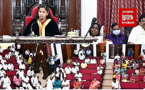 நகராட்சி நிர்வாக திருத்தச் சட்டம்...! மக்கள் பிரதிநிதிகள் உரிமைகள் பறிபோகும்...!! காங்கிரஸ் கவுன்சிலர்கள் குற்றச்சாட்டு..!!