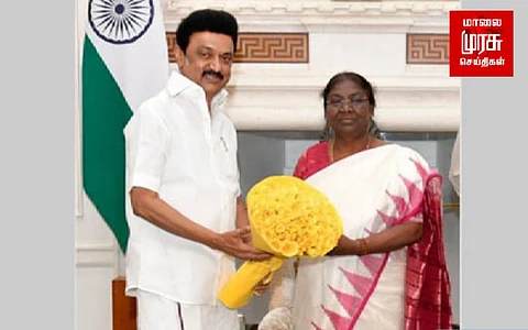 குடியரசுத் தலைவரை சந்தித்தார் முதலமைச்சர் மு.க.ஸ்டாலின்...!